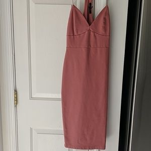 Pink razor back dress